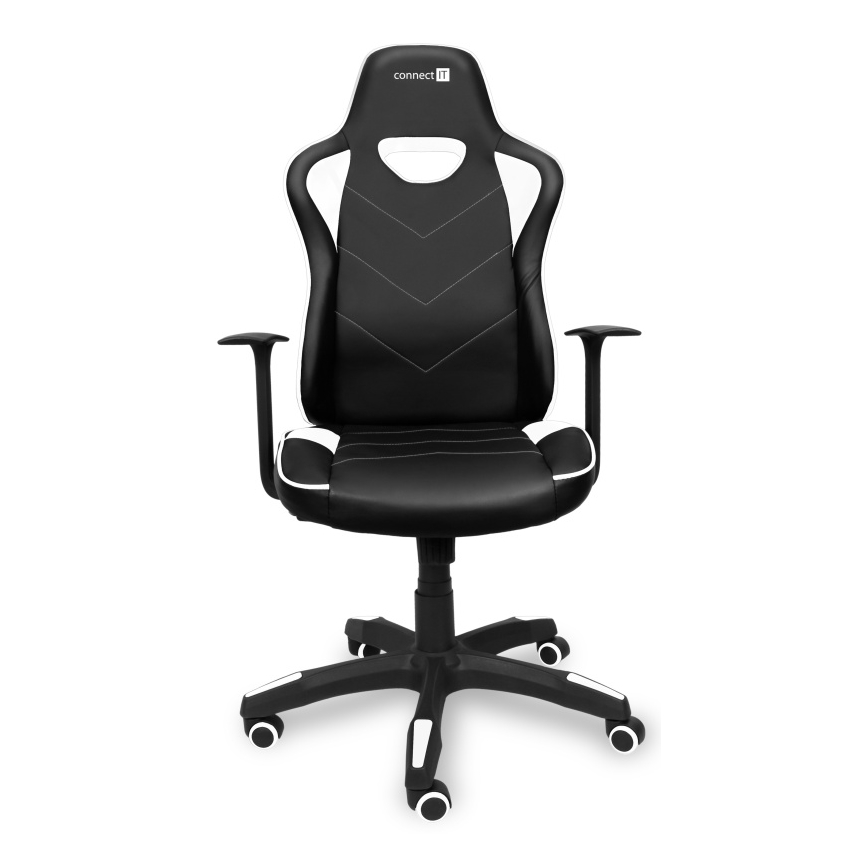 CONNECT IT CGC-0700-WH - Sedia da gioco LeMans Pro nero/bianco