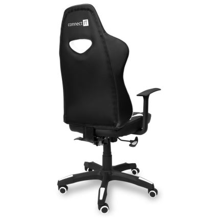 CONNECT IT CGC-0700-WH - Sedia da gioco LeMans Pro nero/bianco
