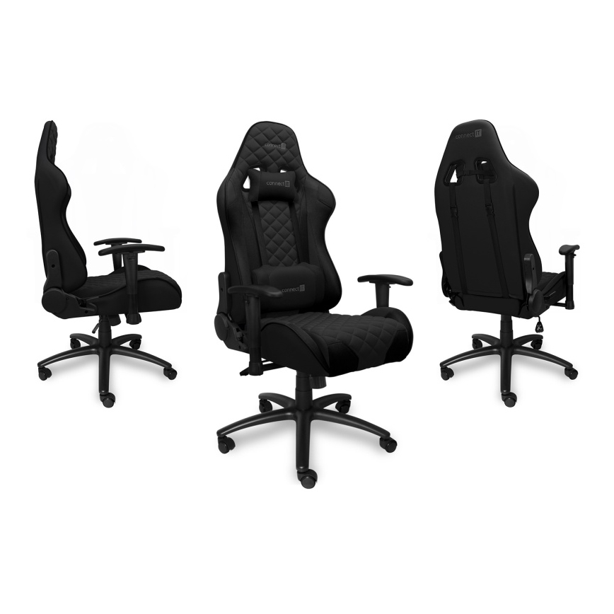 CONNECT IT CGC-1200-BK - Sedia da gioco Monaco Pro nero