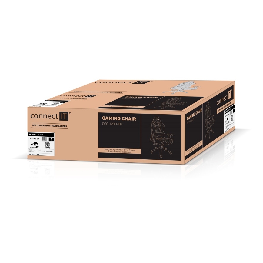 CONNECT IT CGC-1200-BK - Sedia da gioco Monaco Pro nero