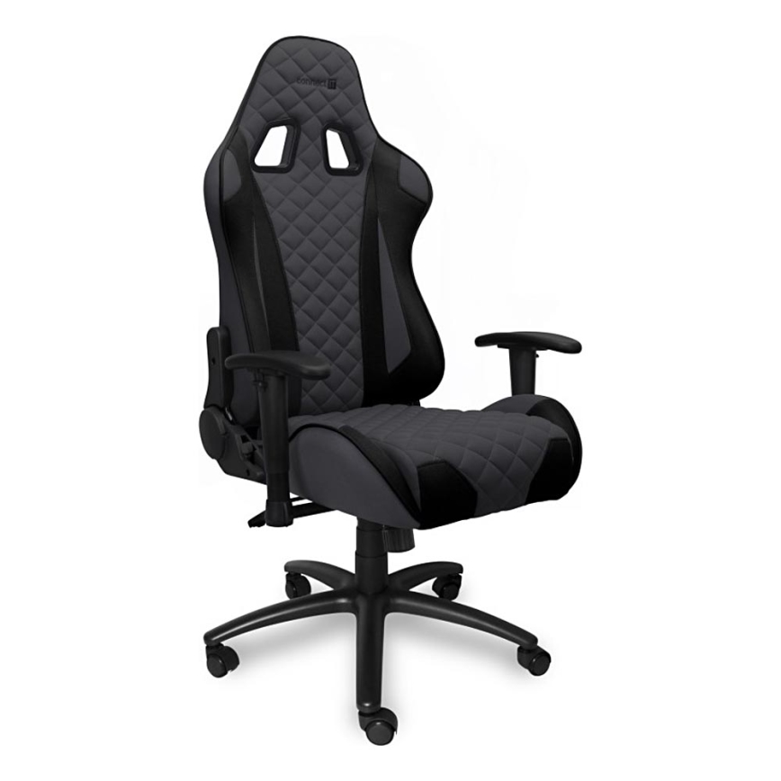CONNECT IT CGC-1200-GY - Sedia da gioco Monaco Pro grigio/nero