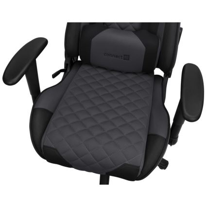 CONNECT IT CGC-1200-GY - Sedia da gioco Monaco Pro grigio/nero