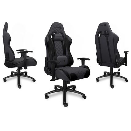 CONNECT IT CGC-1200-GY - Sedia da gioco Monaco Pro grigio/nero