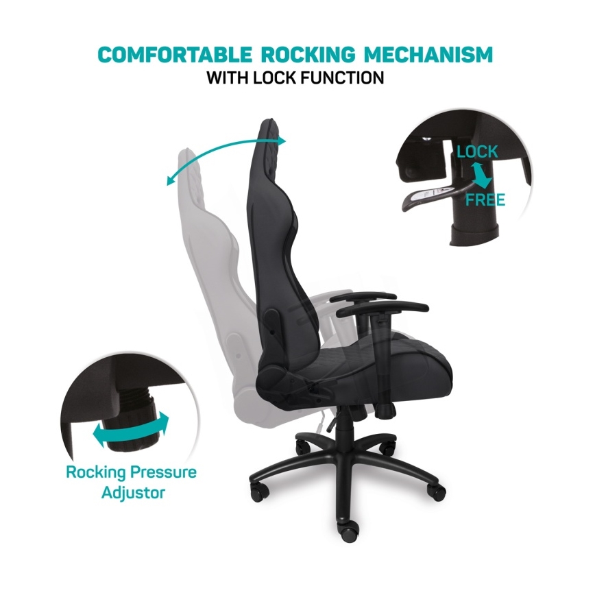 CONNECT IT CGC-1200-GY - Sedia da gaming Monaco Pro grigio/nero