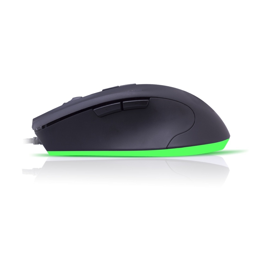 CONNECT IT CI-1128 - Mouse da gioco cablato a LED 1000/1200/1600/3200 DPI nero
