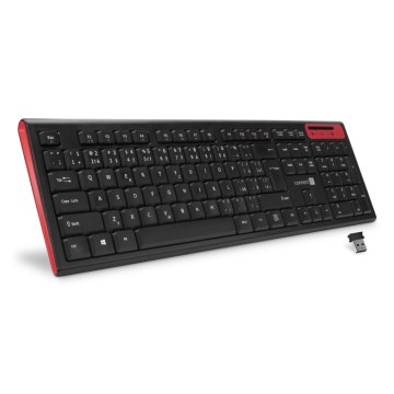 CONNECT IT CKB-3000-CS - Tastiera multimediale senza fili con localizzazione CZ/SK 2xAAA nero
