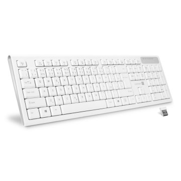 CONNECT IT CKB-3010-CS - Tastiera multimediale senza fili con localizzazione CZ/SK 2xAAA bianco