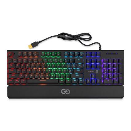 CONNECT IT CKB-7050-CS - LED RGB Tastiera da gioco cablata con CZ/SK localization nero