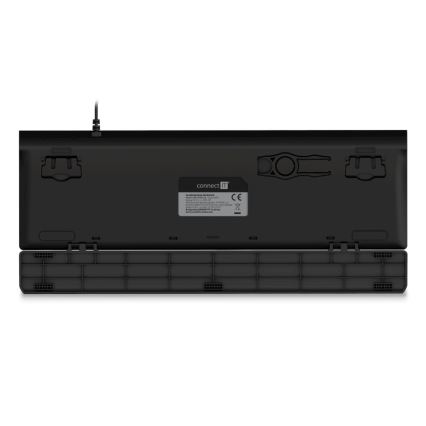 CONNECT IT CKB-7050-CS - LED RGB Tastiera da gioco cablata con CZ/SK localization nero