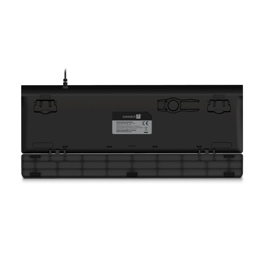 CONNECT IT CKB-7050-CS - LED RGB Tastiera da gioco cablata con CZ/SK localization nero