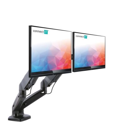 CONNECT IT CMF-3207-BK - Supporto universale per 2 monitor 13-27” nero