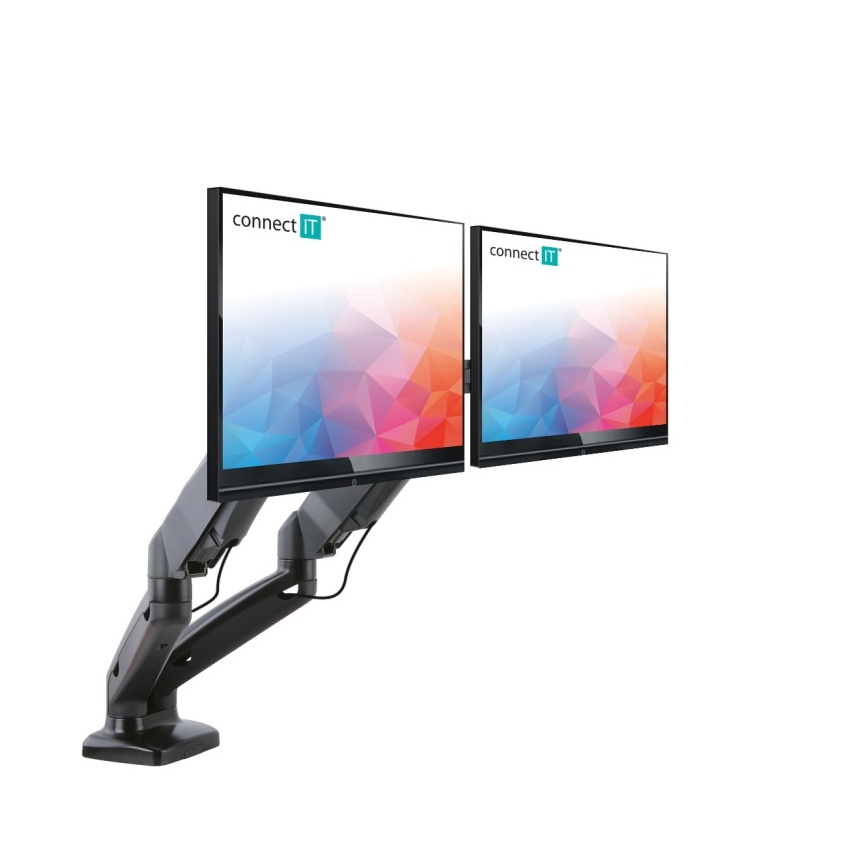 CONNECT IT CMF-3207-BK - Supporto universale per 2 monitor 13-27” nero