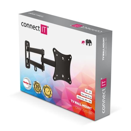 CONNECT IT CMH-2010-BK - Supporto a parete per TV 13-27” nero