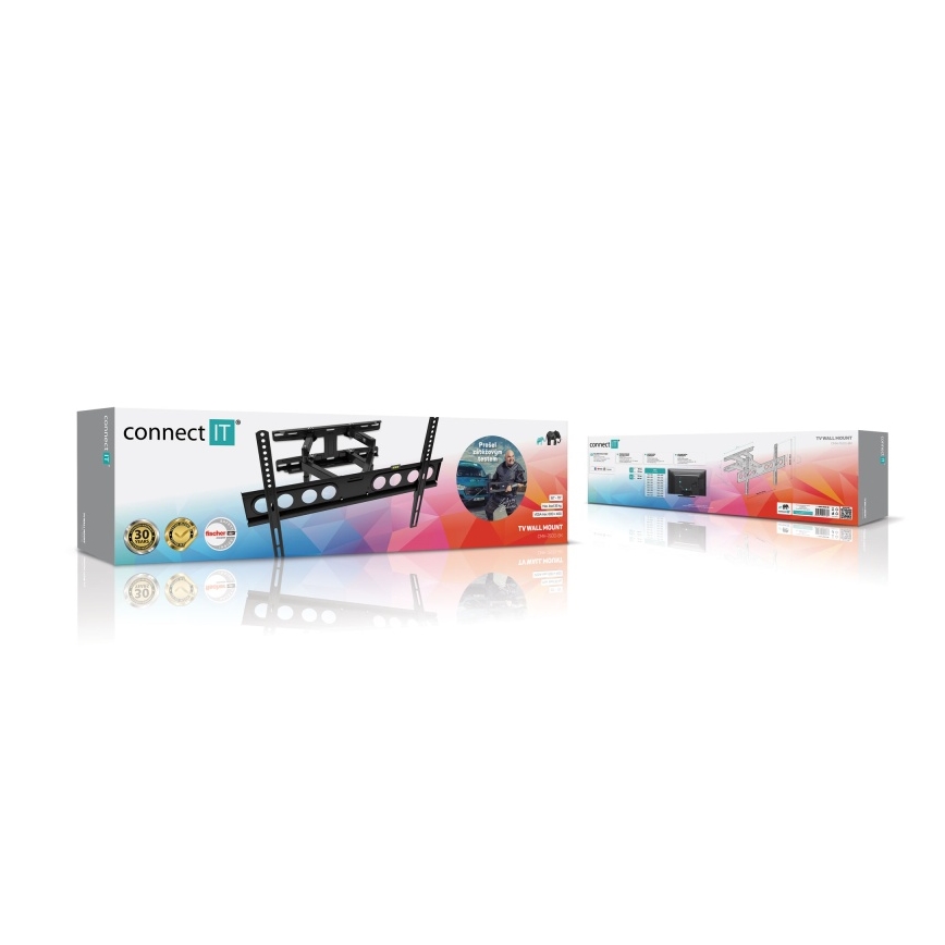 CONNECT IT CMH-7600-BK - Supporto a parete per TV 32-70” nero