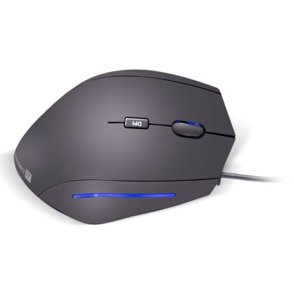 CONNECT IT CMO-2500-BK - Mouse ergonomico cablato Verti Wire 1000/1600 DPI, nero