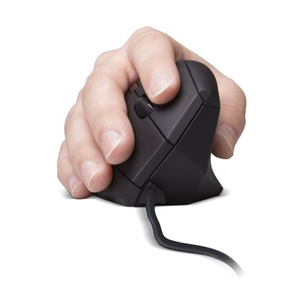 CONNECT IT CMO-2500-BK - Mouse ergonomico cablato Verti Wire 1000/1600 DPI, nero