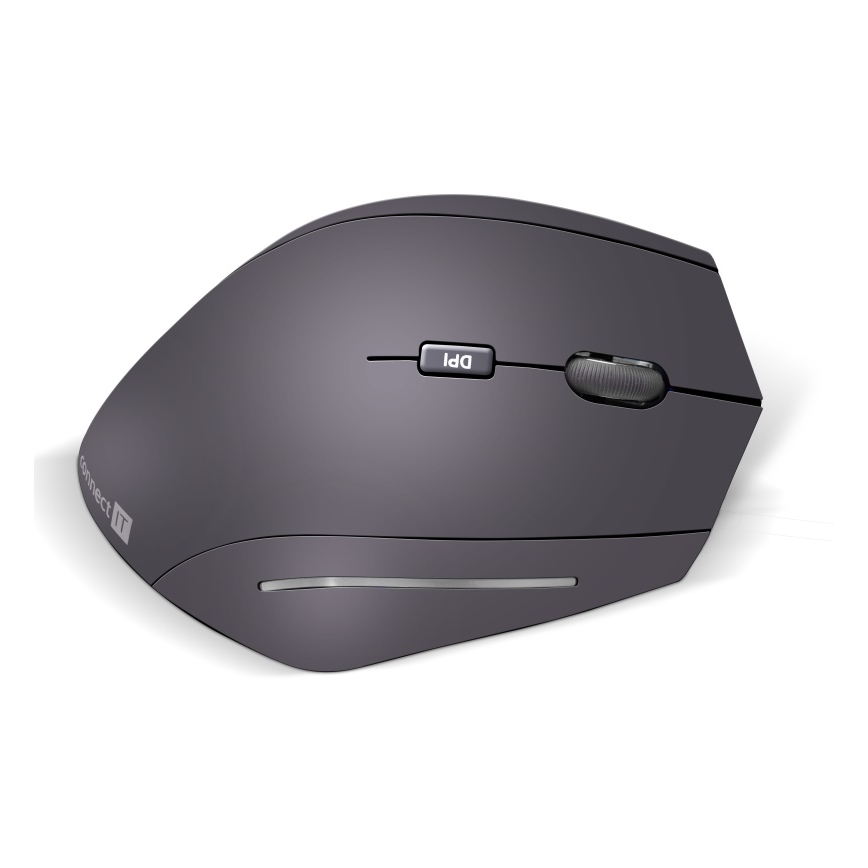 CONNECT IT CMO-2510-BK - mouse ergonomico Verti Wireless 800/1200/1600 DPI 2xAAA nero