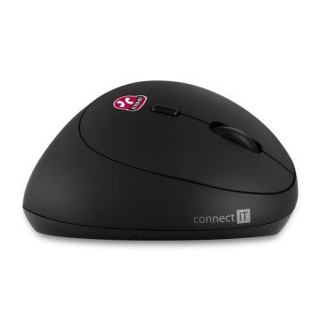 CONNECT IT CMO-2600-BK - Mouse ergonomico wireless 800/1200/1600 DPI 1xAA nero