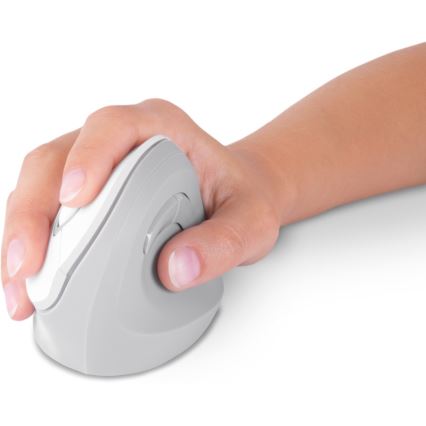 CONNECT IT CMO-2700-WH - Mouse wireless ergonomico 800/1200/1600 DPI 1xAA bianco