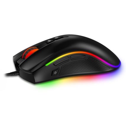 CONNECT IT CMO-3591-BK - LED RGB Mouse da gioco con cavo 500-7200 DPI nero