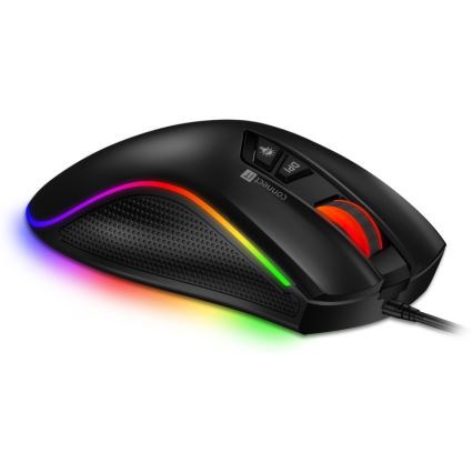 CONNECT IT CMO-3591-BK - LED RGB Mouse da gioco con cavo 500-7200 DPI nero