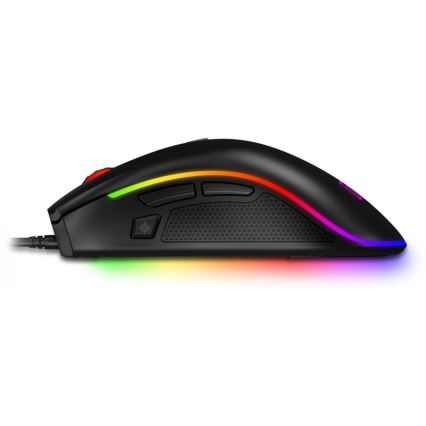 CONNECT IT CMO-3591-BK - LED RGB Mouse da gioco con cavo 500-7200 DPI nero