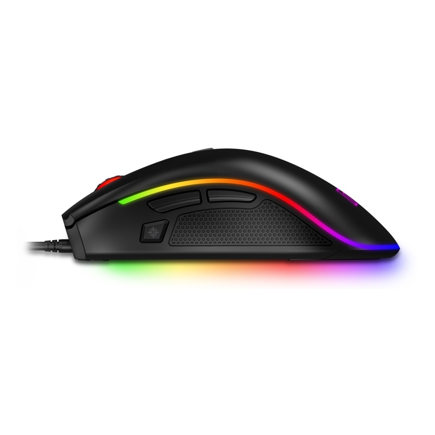 CONNECT IT CMO-3591-BK - LED RGB Mouse da gioco con cavo 500-7200 DPI nero