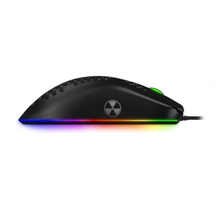 CONNECT IT CMO-5511-BK - Mouse da gioco cablata LED RGB 200-12800 DPI nera