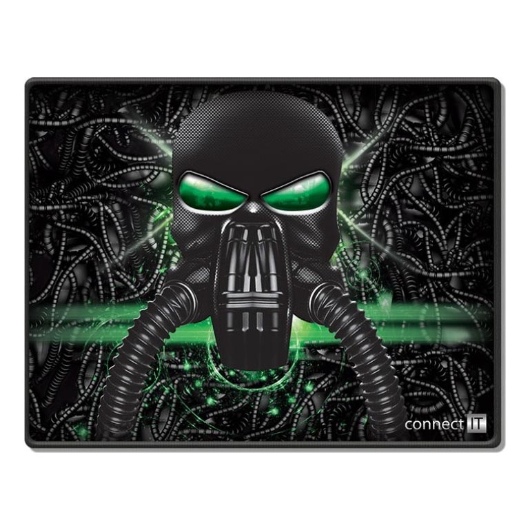 CONNECT IT CMP-1100-SM - Tappetino per mouse 32x24,5 cm nero/verde