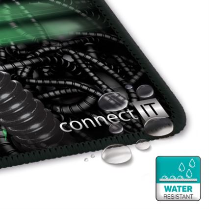 CONNECT IT CMP-1100-SM - Tappetino per mouse 32x24,5 cm nero/verde