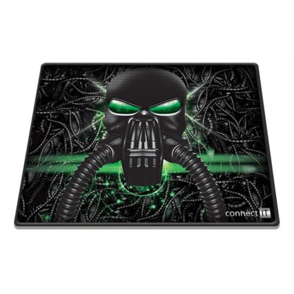CONNECT IT CMP-1100-SM - Tappetino per mouse 32x24,5 cm nero/verde