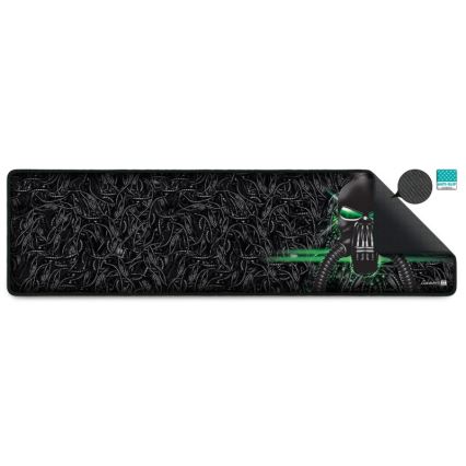 CONNECT IT CMP-1110-LG - Tappetino per tastiera e mouse 88,6x24,5 cm nero/verde