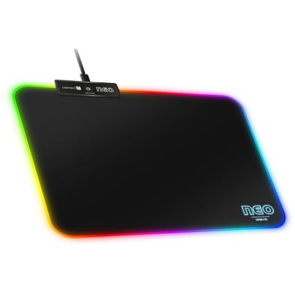 CONNECT IT CMP-3100-SM - Tappetino da gioco per mouse LED RGB 32x24,5 cm nero
