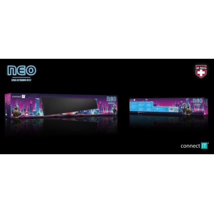 CONNECT IT CMP-3590-LG - Tappetino ergonomico per tastiera nero