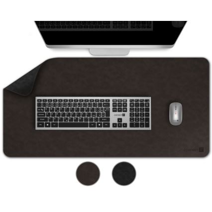 CONNECT IT CMP-4030-LG - Tappetino reversibile per tastiera e mouse 90x40 cm nero/marrone