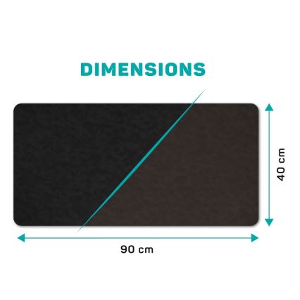 CONNECT IT CMP-4030-LG - Tappetino reversibile per tastiera e mouse 90x40 cm nero/marrone