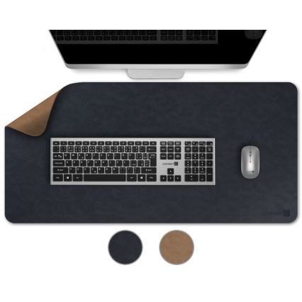 CONNECT IT CMP-4040-LG - Tappetino reversibile per tastiera e mouse 90x40 cm blu/marrone