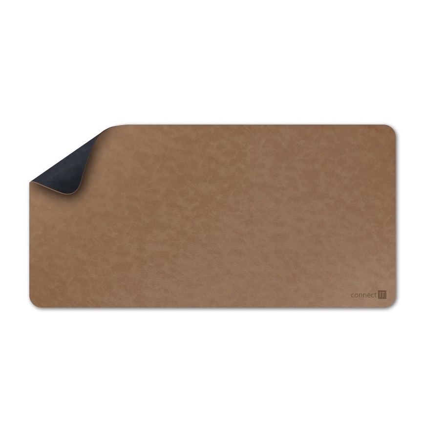 CONNECT IT CMP-4040-LG - Tappetino reversibile per tastiera e mouse 90x40 cm blu/marrone