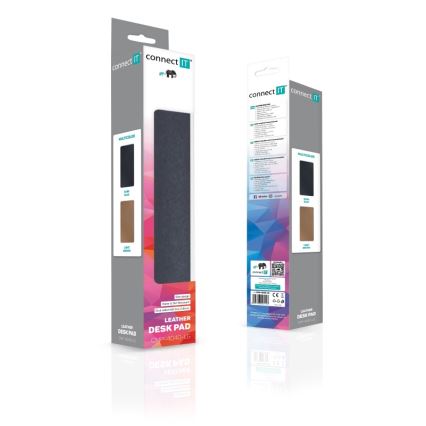 CONNECT IT CMP-4040-LG - Tappetino reversibile per tastiera e mouse 90x40 cm blu/marrone