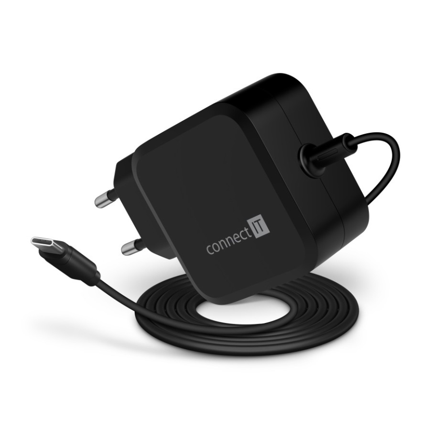 CONNECT IT CNP-1660-BK - Adattatore di alimentazione universale per notebook USB-C 67W
