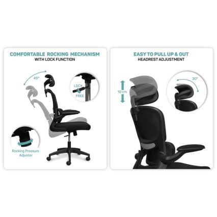 CONNECT IT COC-2500-BK - Sedia da ufficio ForHealth DeltaPro nera