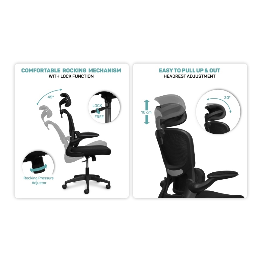 CONNECT IT COC-2500-BK - Sedia da ufficio ForHealth DeltaPro nera