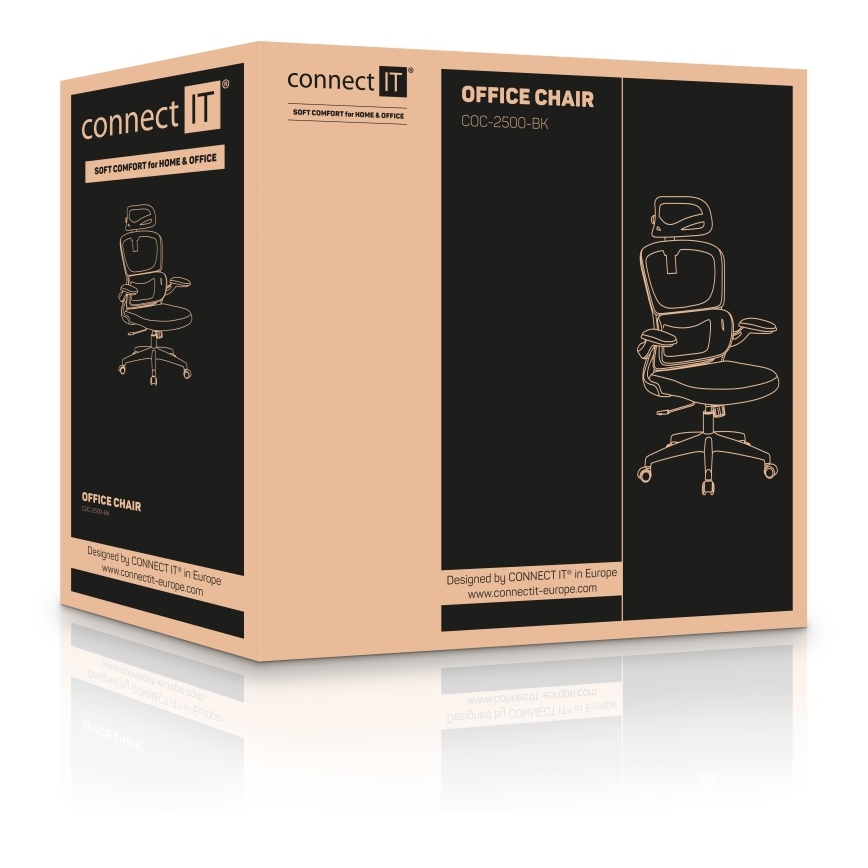 CONNECT IT COC-2500-BK - Sedia da ufficio ForHealth DeltaPro nera