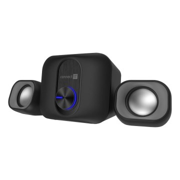 CONNECT IT CSP-2100-BK - LED Set di altoparlanti con subwoofer 11W/5V nero