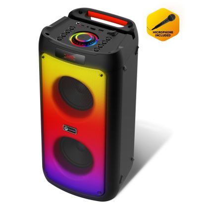 CONNECT IT HSP-3050-BK - LED Autoparlante wireless con microfono 60W/5V 4500 mAh nero + telecomando