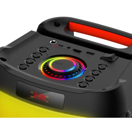 CONNECT IT HSP-3050-BK - LED Autoparlante wireless con microfono 60W/5V 4500 mAh nero + telecomando