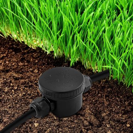 Connettore di collegamento impermeabile IP66 nero