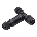 Connettore di collegamento impermeabile IP68 nero