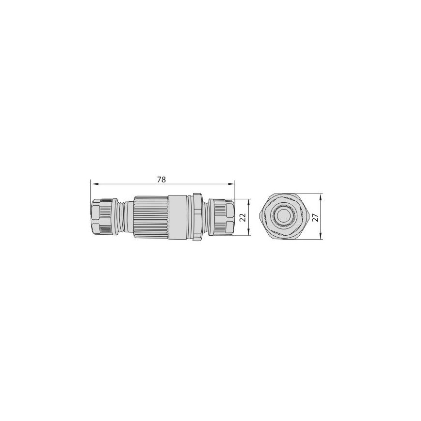Connettore di interconnessione 16A/250V IP68