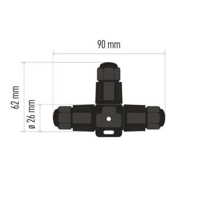 Connettore per cavo a T IP68